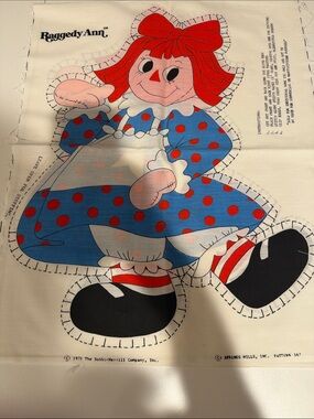 Raggedy Ann Kids Costume Panel - Blue & Red